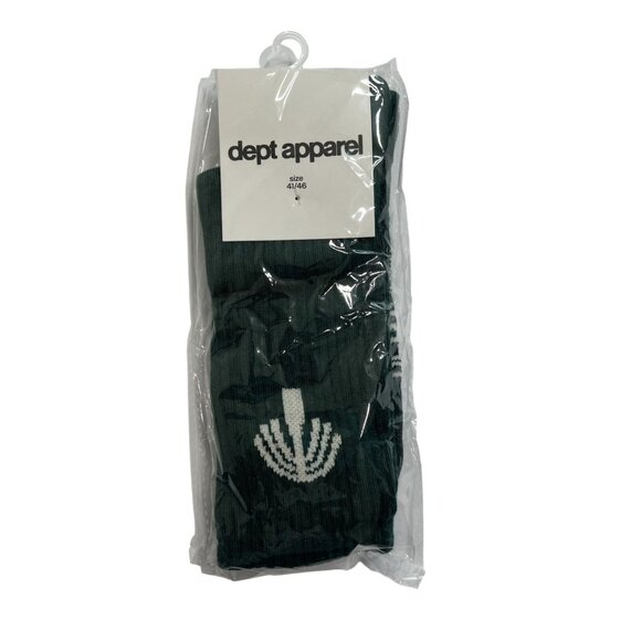 Dept Apparel Socks in Green - Picture 1 of 2